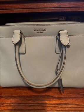 kate spade Pale Blue Saffiano Leather Satchel